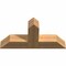 Ekena Millwork Portland Timber Gable Bracket, Western Red Cedar, 36"W x 18"H x 5 1/2"D x 5 1/2"F, 12/12 Pitch GBW036X18X0606POR00SWR - alternate 4